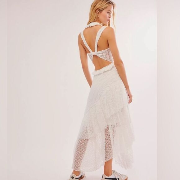 Free People Aspen Moon Maxi Dress/ size L - Picture 3 of 10